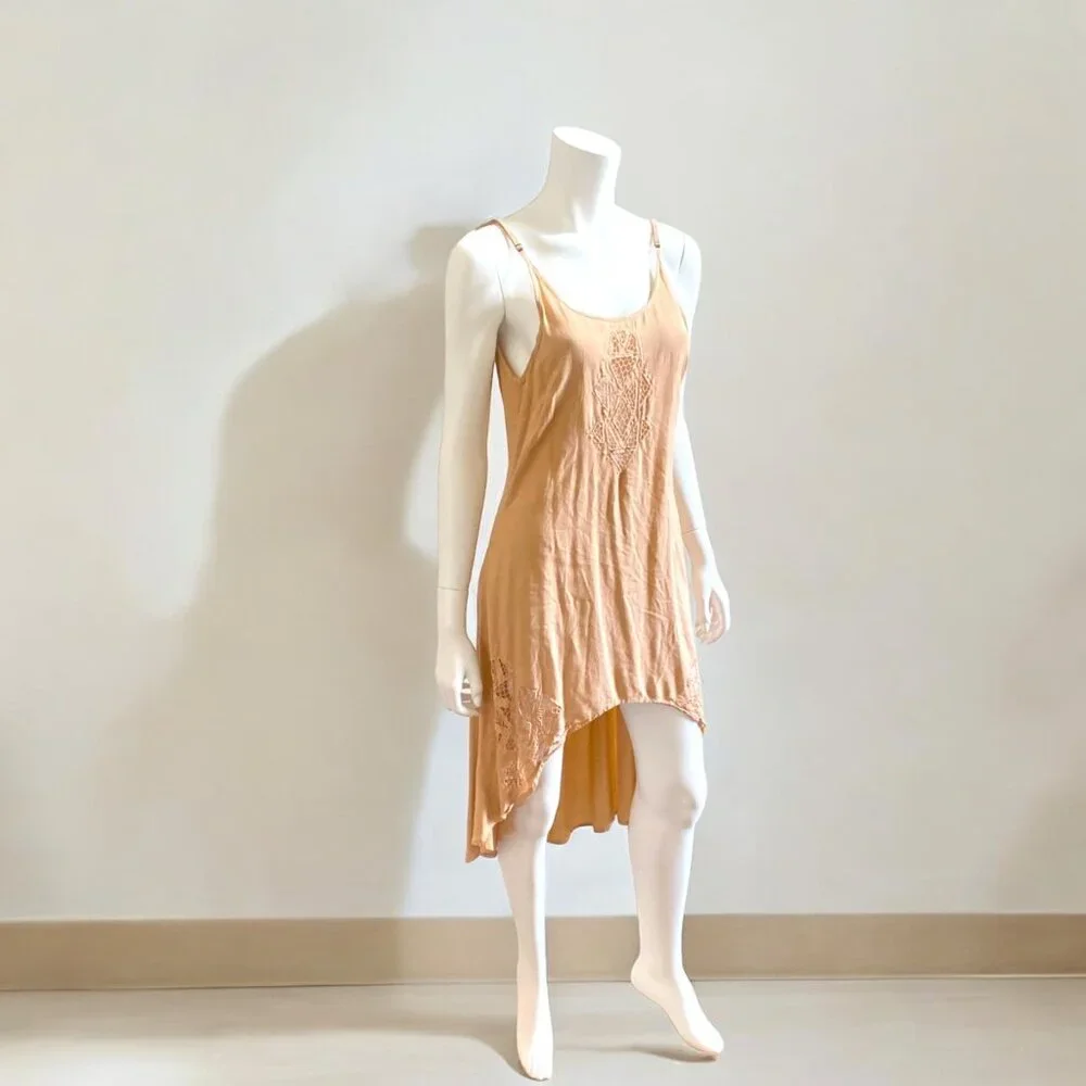CLEOBELLA High Low Spaghetti Strap Dress in Nude, size Small - Picture 13 of 14